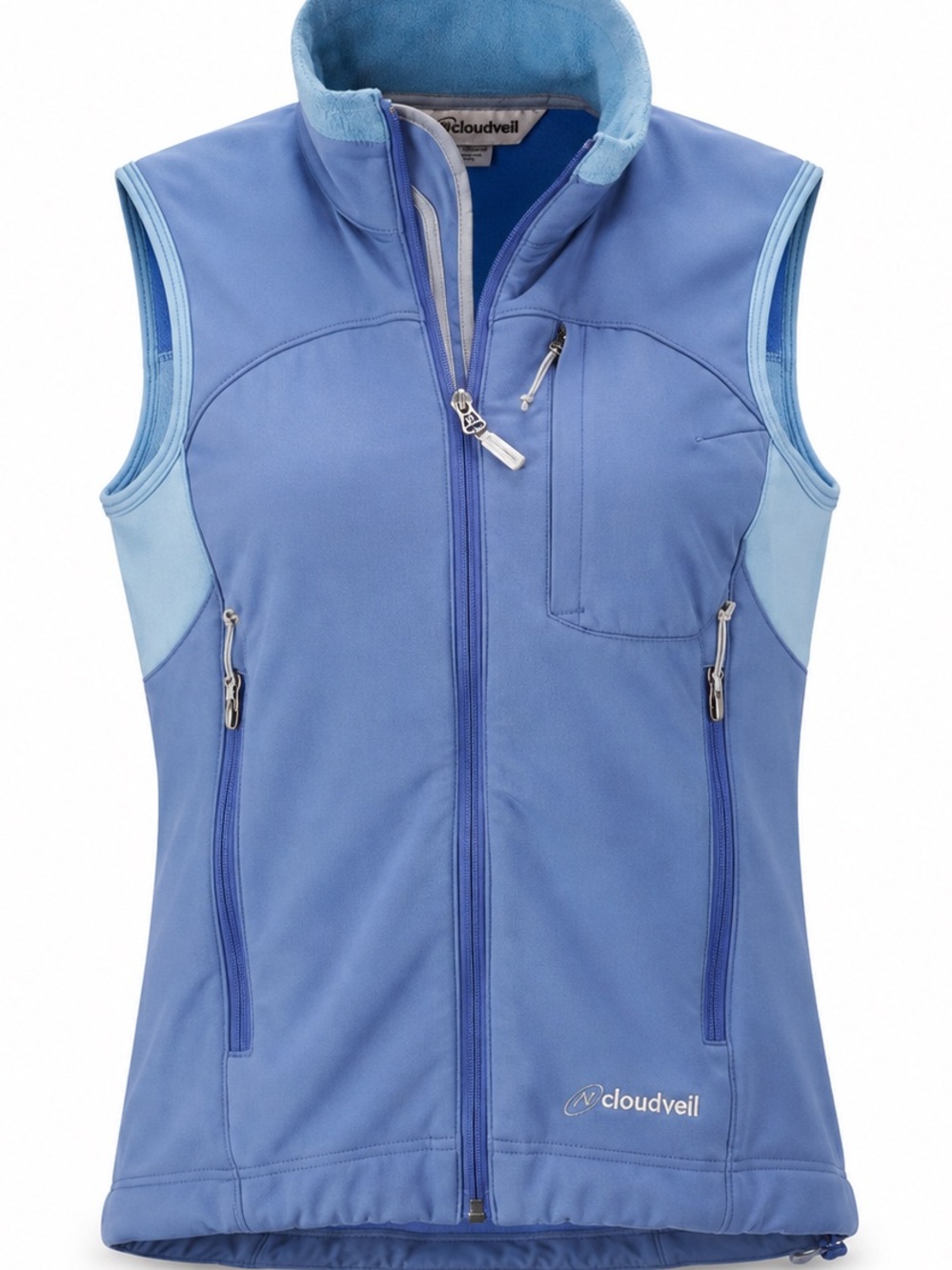 Cloudveil Three pocket vest in Periwinkle/Blue SZ S